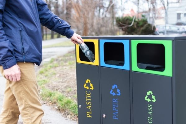 Practices proper disposal of trash - Dumpster Rental Fort Myers